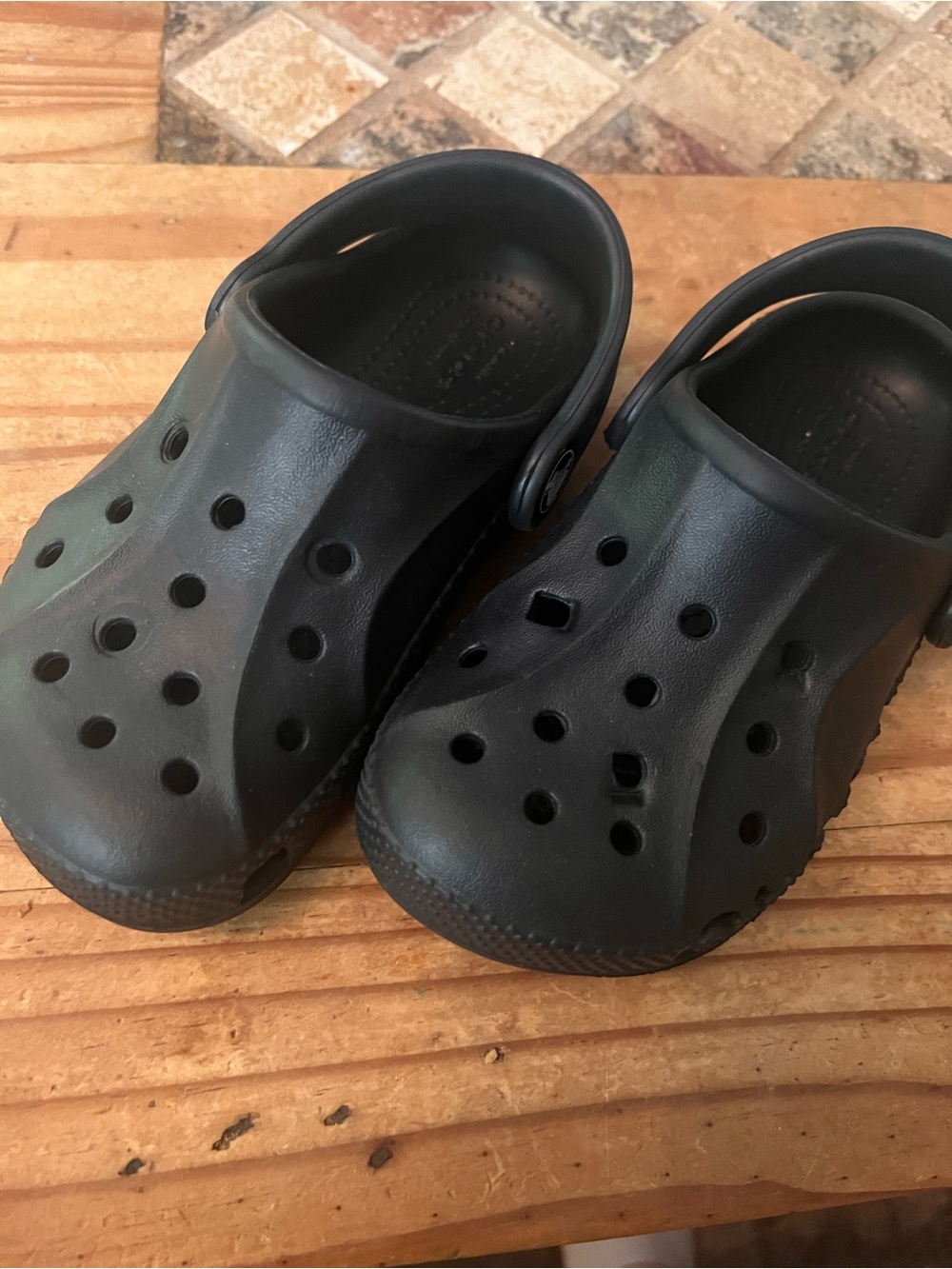 CROCS Kids Black Classic Clog Sandals
